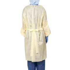 GOWN, ISOLATION AAMI LVL2 FULLCOVERAGE YLW (10/BG 10BG/CS)