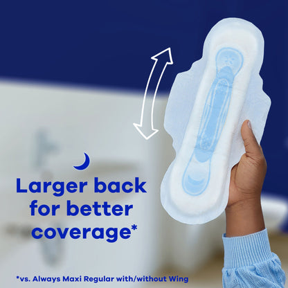PAD, ALWAYS MAXI XHVY OVERNIGHT+WINGS (20/PK)