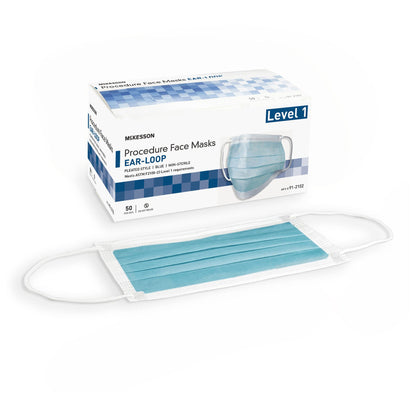 MASK, PROC LOOPS ASTM1 BLU (50/BX 10BX/CS)