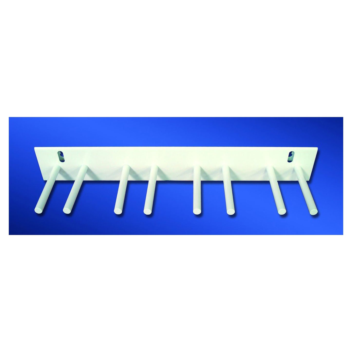 RACK, APRON XRAY WALL 8PEG STEEL 3"X19 1/2"
