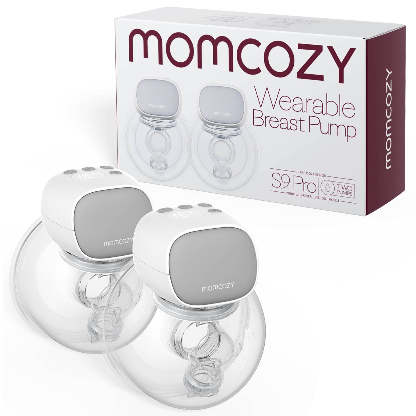 PUMP, BREAST WEARABLE MOMCOZY S9 PRO DBL