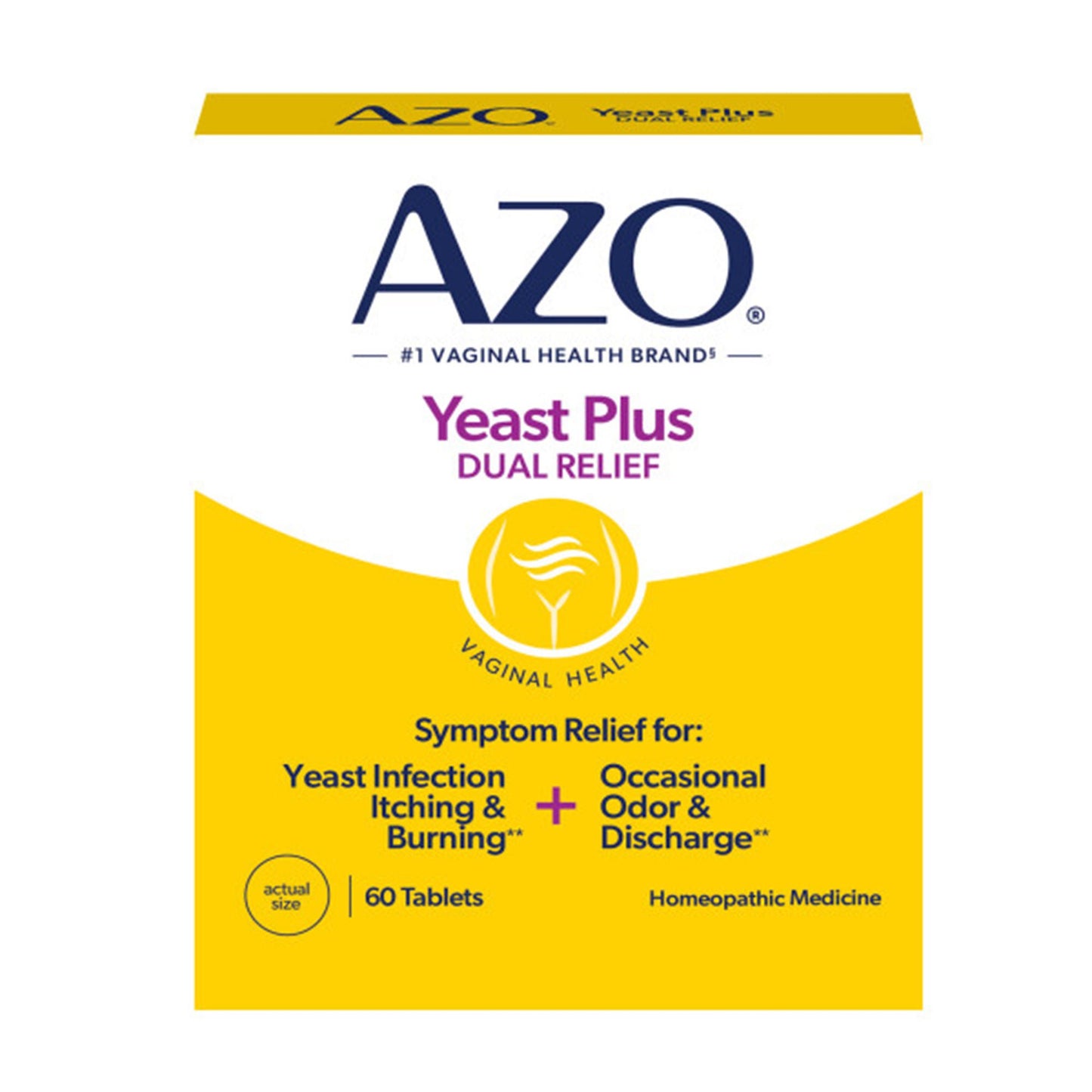 PAIN RELIEF, TAB AZO YEAST (60/BX 24BX/CS)