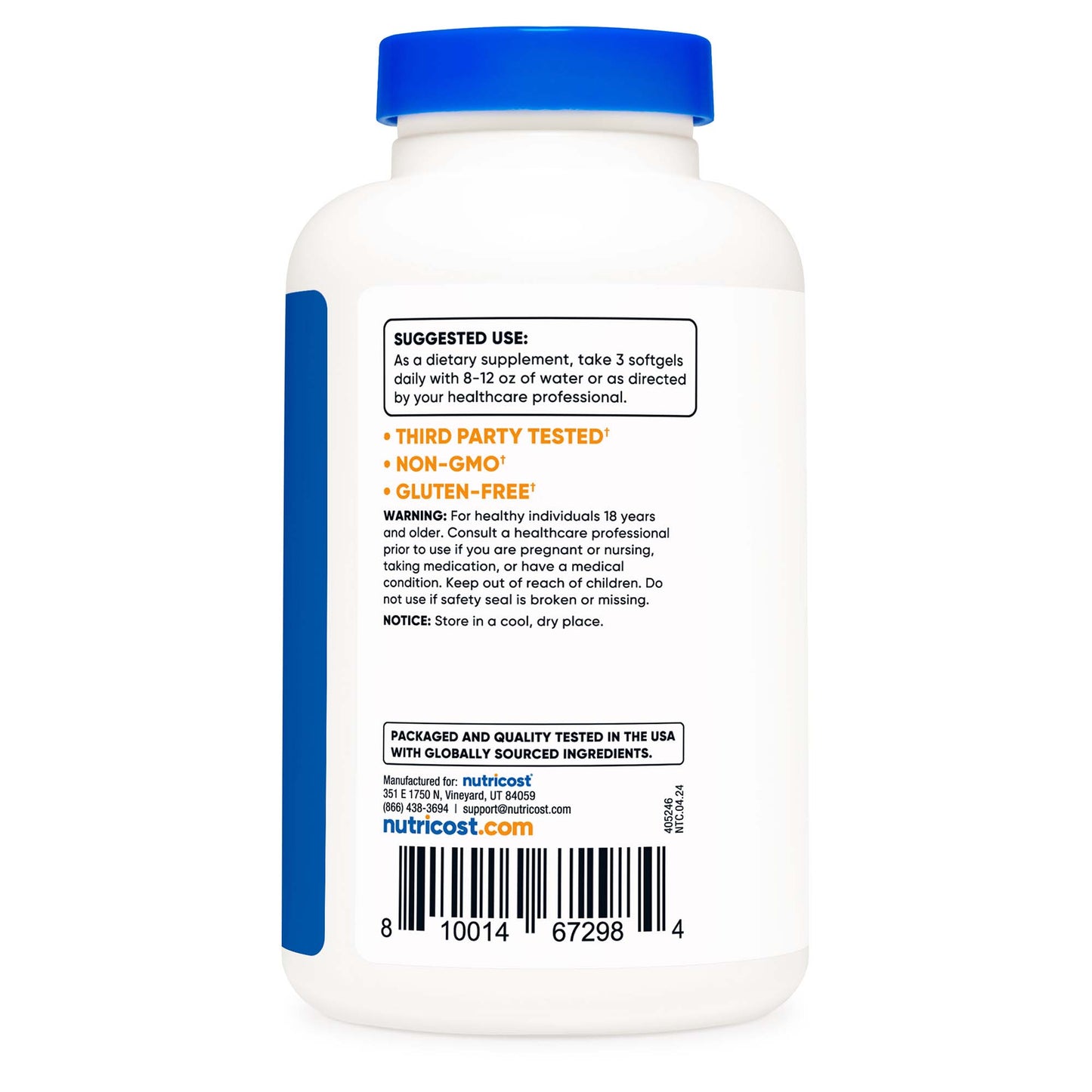 VITAMIN, SGEL OMEGA-3 2500MG (120/BT 12BT/CS)