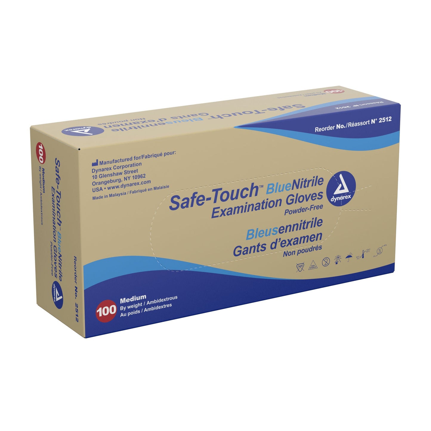 GLOVE, EXAM NTRL MED N/S (100/BX 10BX/CS)