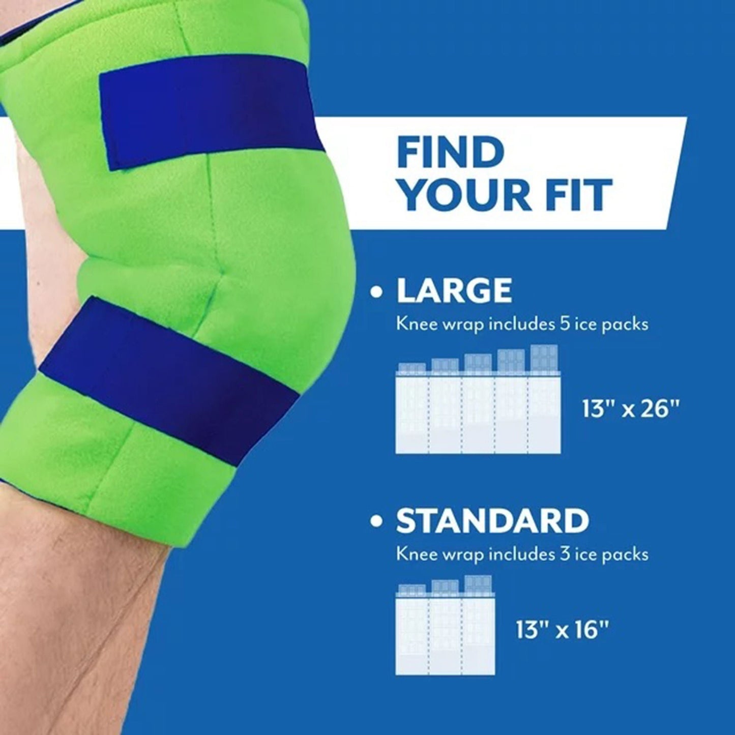 KNEE WRAP, COLD THERAPY LG (1/PK)