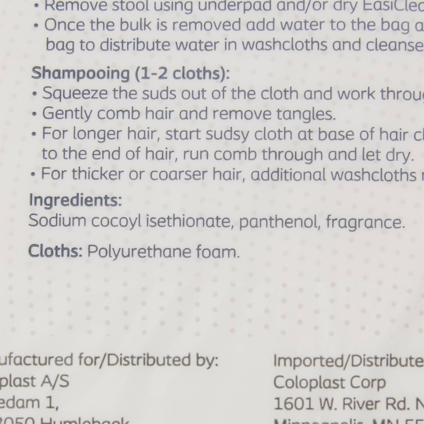 WASHCLOTH, EASYCLEANSE BATH (30PK/CS 30/PK) COLPLT