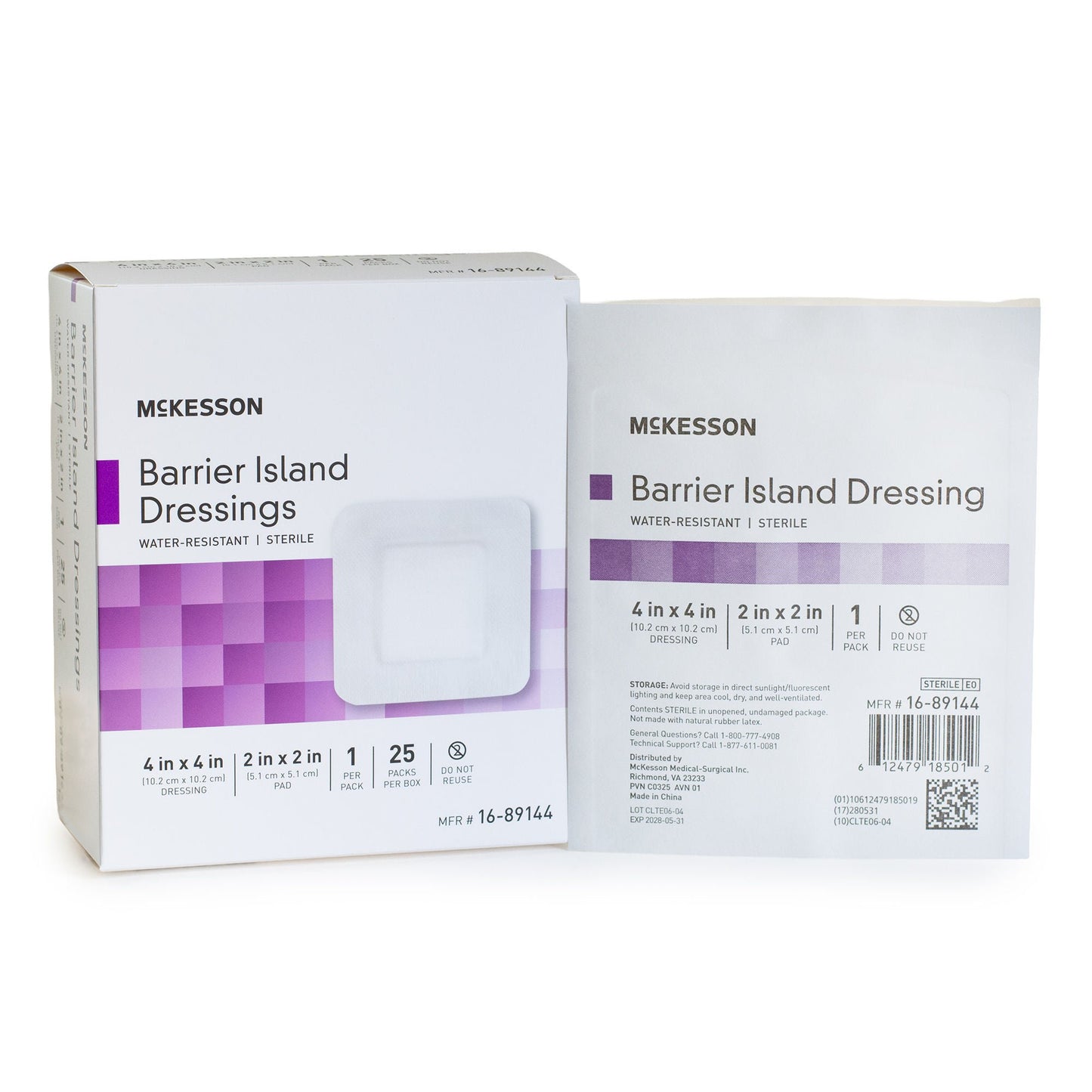 DRESSING, ISLAND BARR COMPOSITE STR WTRPRF 4X4(25/
