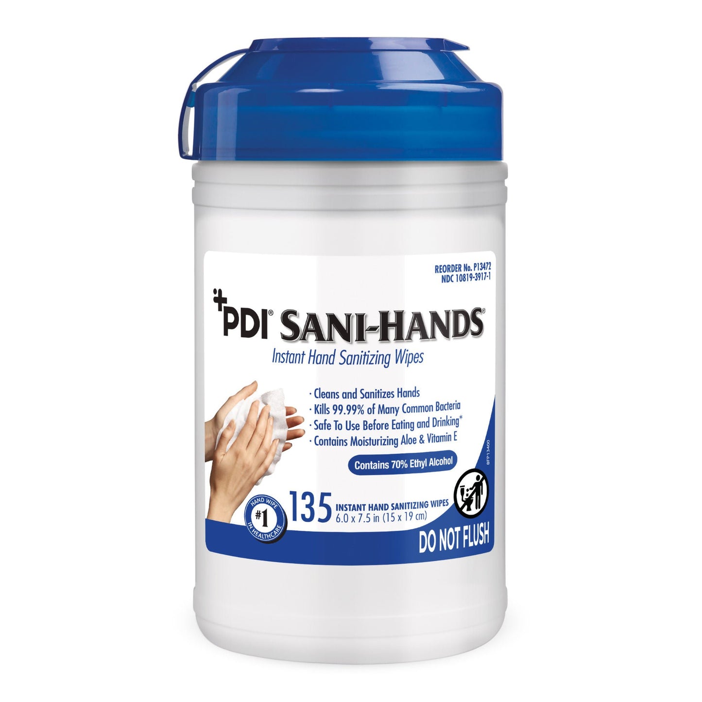 WIPE, SANI-HANDS ALC (135/CN 12/CS)
