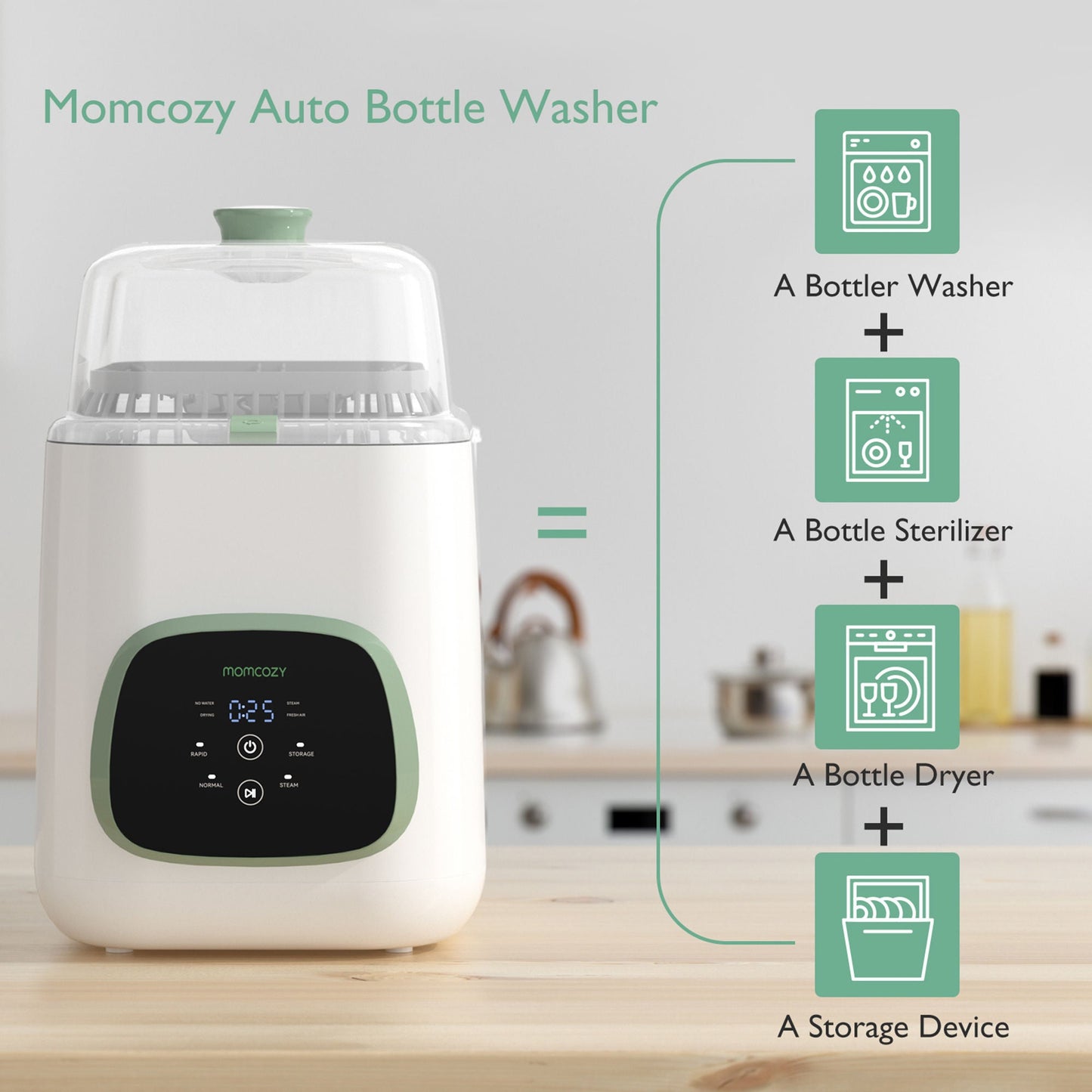 WASHER & STERILIZER, BOTTLE PRO BABY KLEANPAL