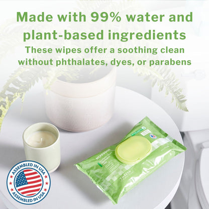 WIPE, WET FLUSHABLE SCENTED SFT PK W/LID (48/PK 12PK/CS)