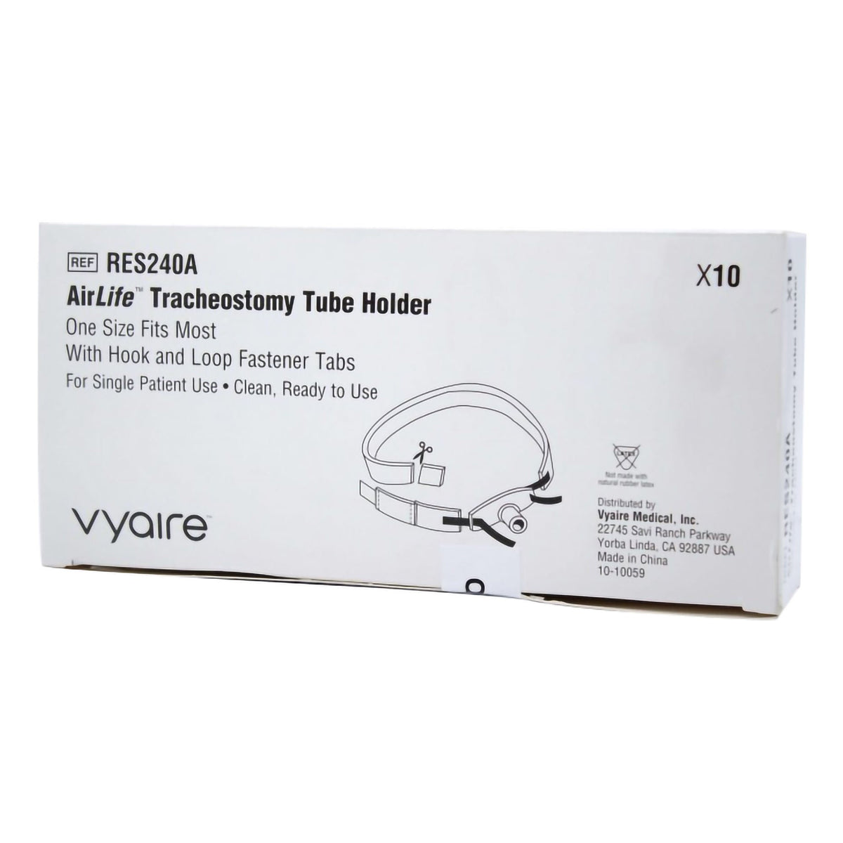 HOLDER, TRACH TUBE ADLT (10/BX10BX/CS)