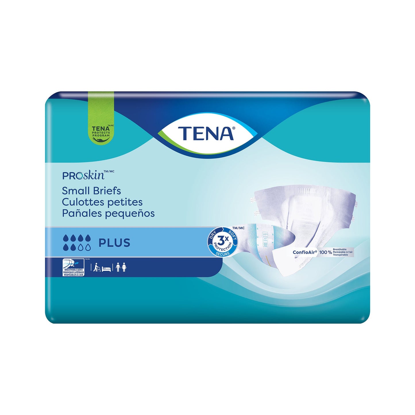 BRIEF, TENA PROSKIN PLUS SM (20/BG 4BG/CS)