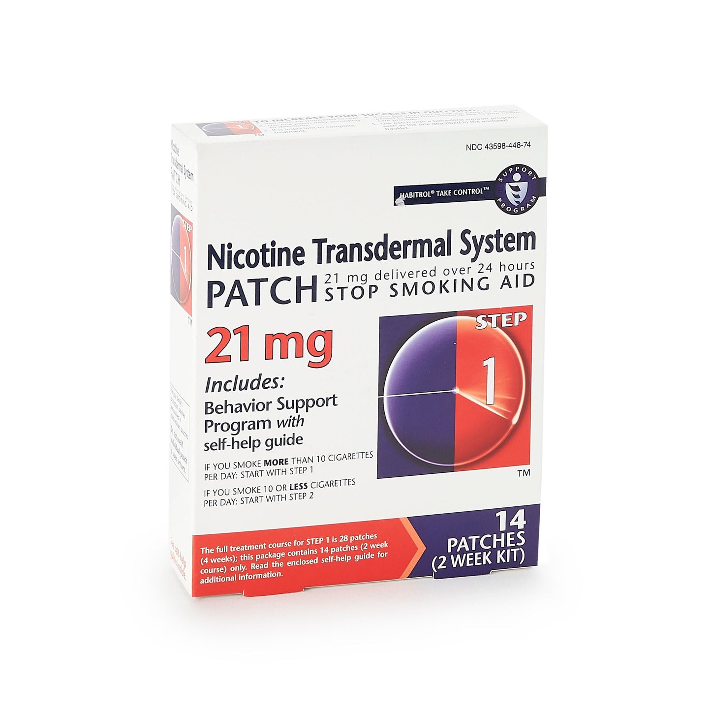 NICOTINE HABITROL, PATCH 21MG STR-1 24HR (14/BX) RVO