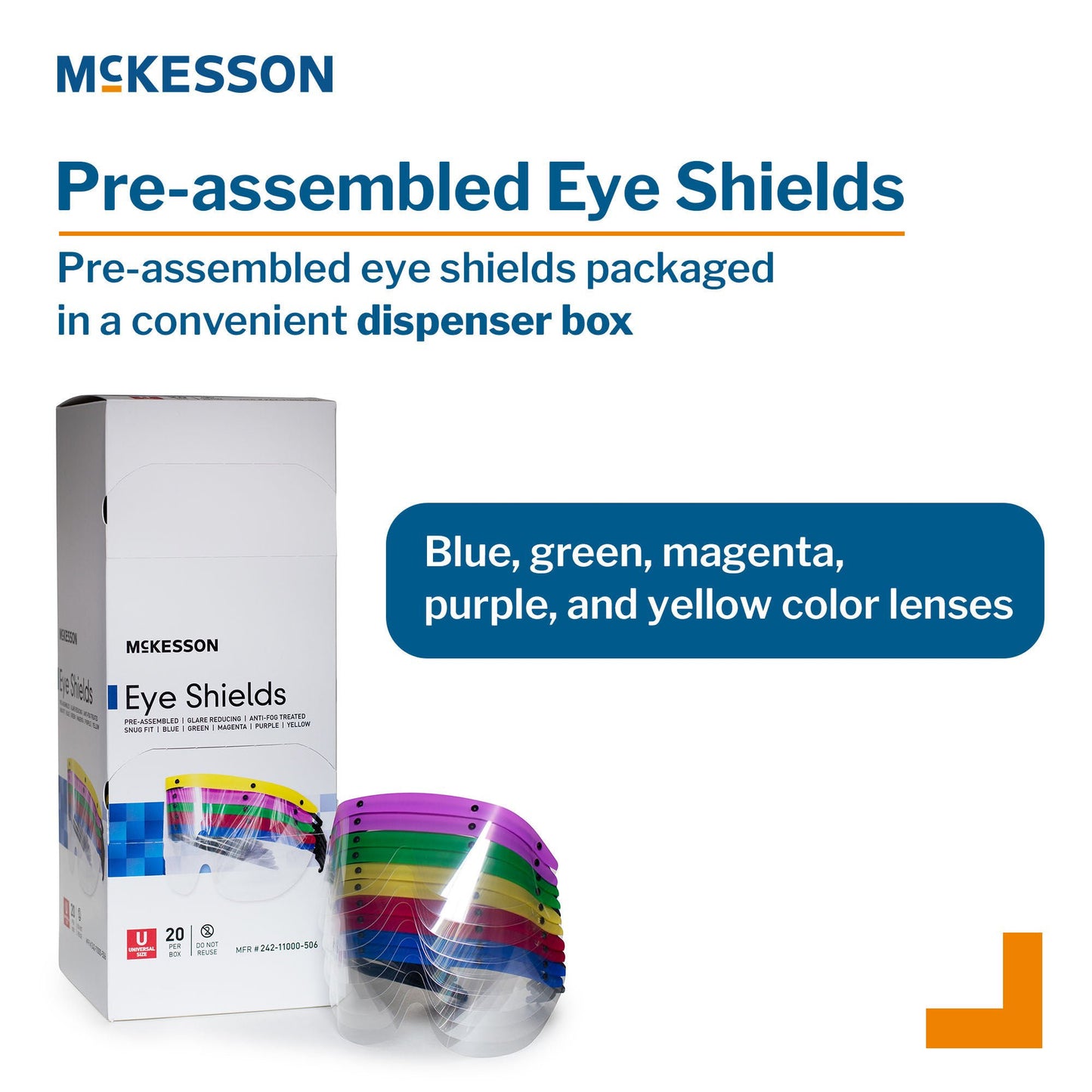 ASSEMBLY, EYE SHIELD DSPN (20EA/BX 6BX/CS)