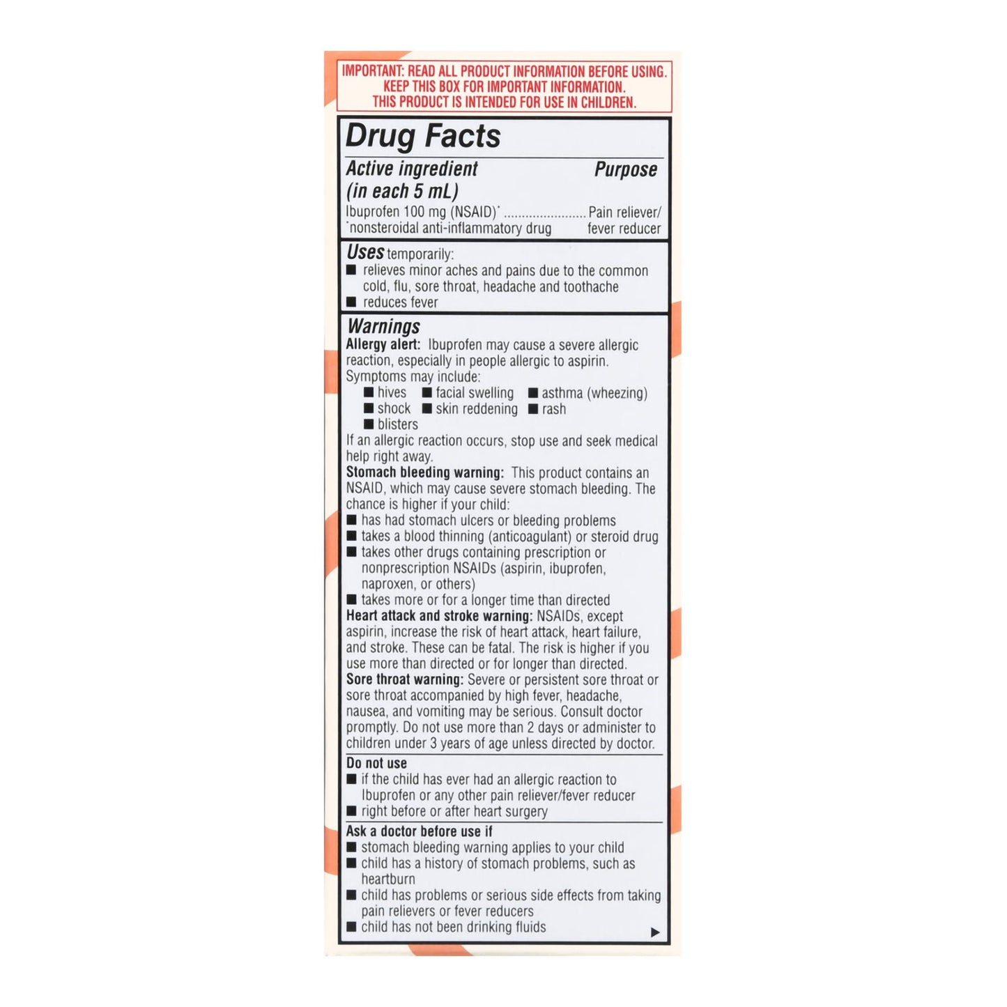 IBUPROFEN, SUSPN ORAL FT CHLD GRAPE 4OZ