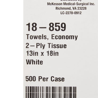 TOWEL, PRO 2PLY WHT 13X18 (500/CS)