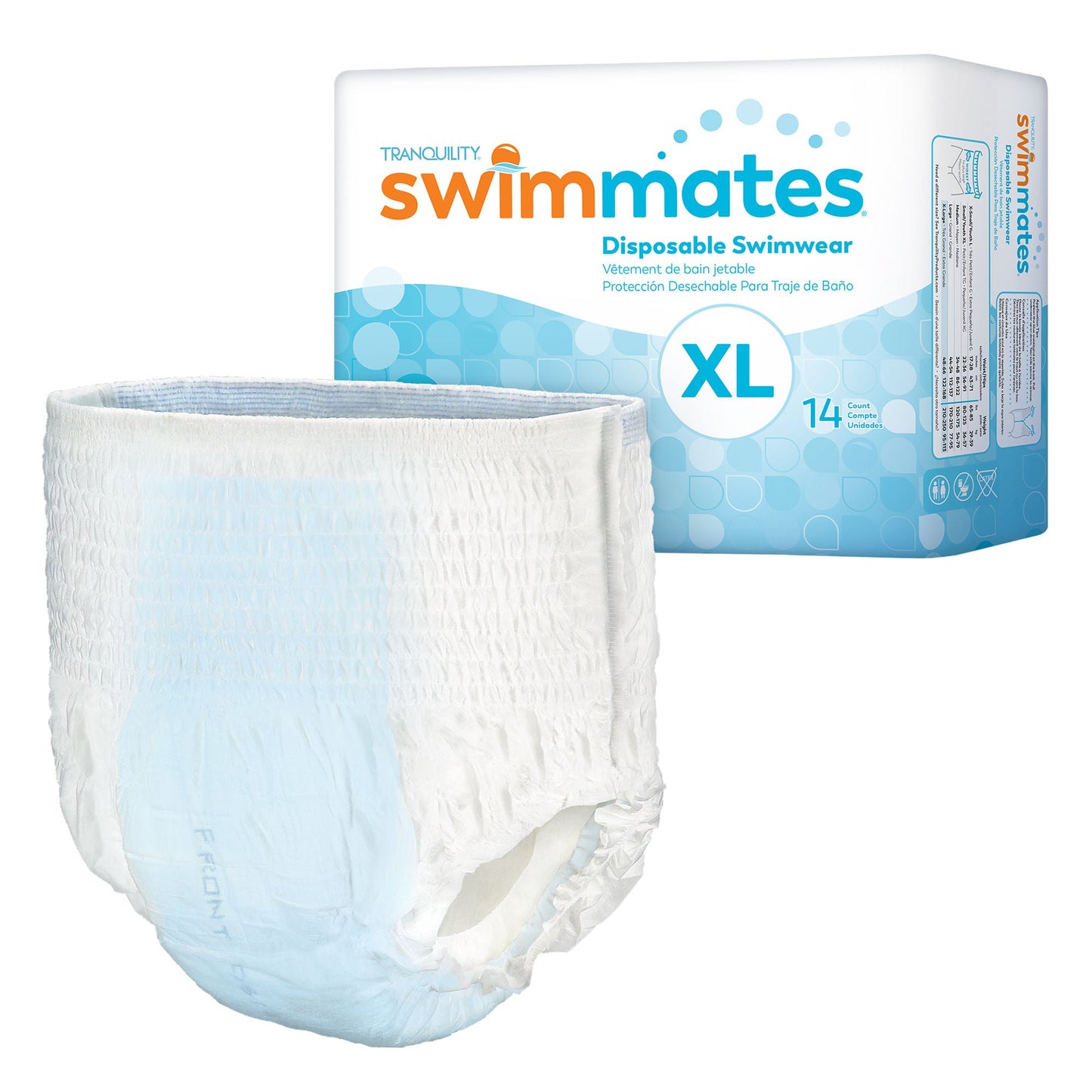 BRIEF, INCONT ADLT DISP SWIM MATE XLG (14/BG 4BG/CS)