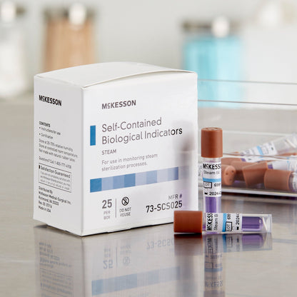 INDICATOR, BIOLOGICAL STEAM SLF-CONTAIN(25/BX 10BX