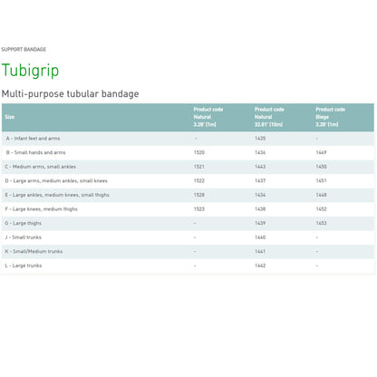BANDAGE, TUBIGRIP SZC (12RL/BX)