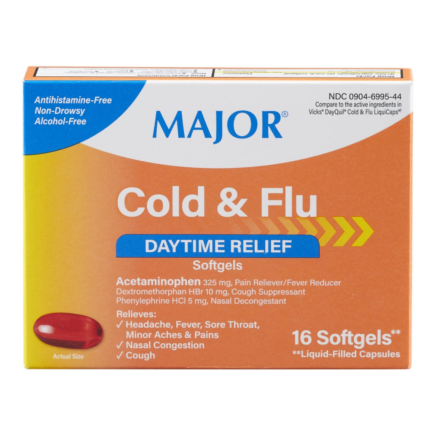 COLD & FLU, CAP SGEL 10-5-325MG (16/BT)