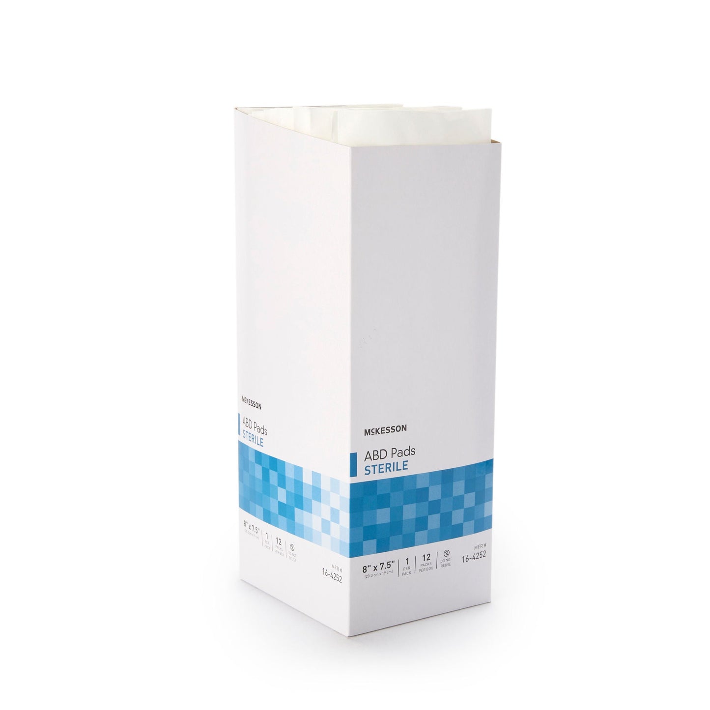 PAD, ABD 8X7.5" STR LF (1/PK 12PK/BX)