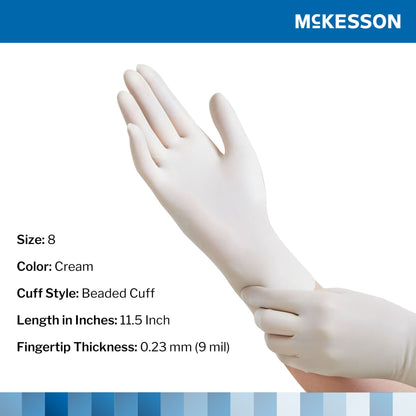 GLOVE, SURG LTX 8.0 STR2 SMTH (50PR/BX 4BX/CS)