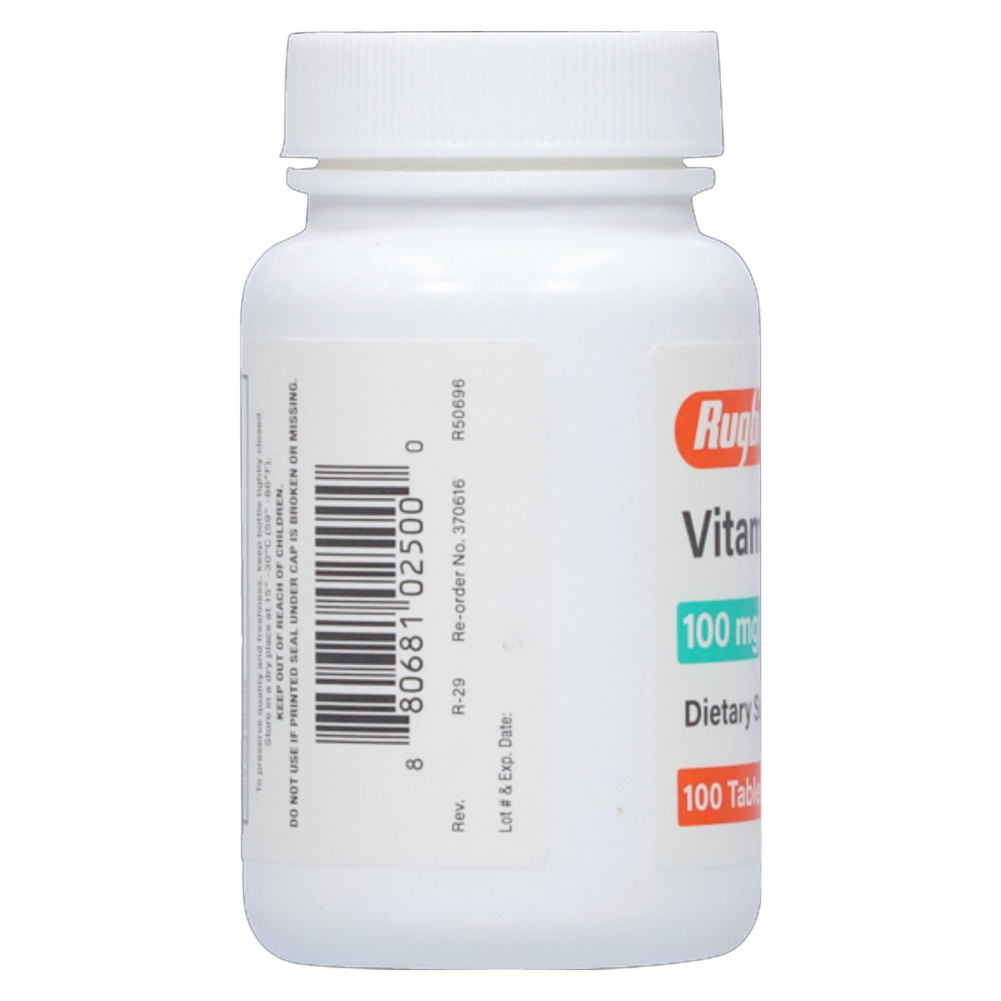 VITAMIN B-6, TAB 100MG (100/BT)