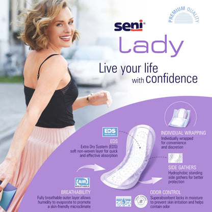 PAD, SENI LADY MODERATE LONG (26/PK 6PK/CS)