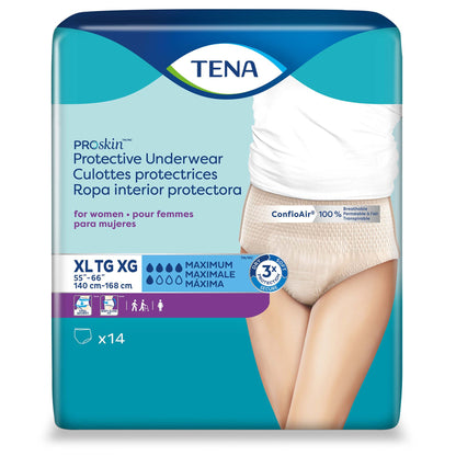UNDERWEAR, INCONT INTIMATES PROSKIN WMNS XLG (14/BG 4BG/CS)