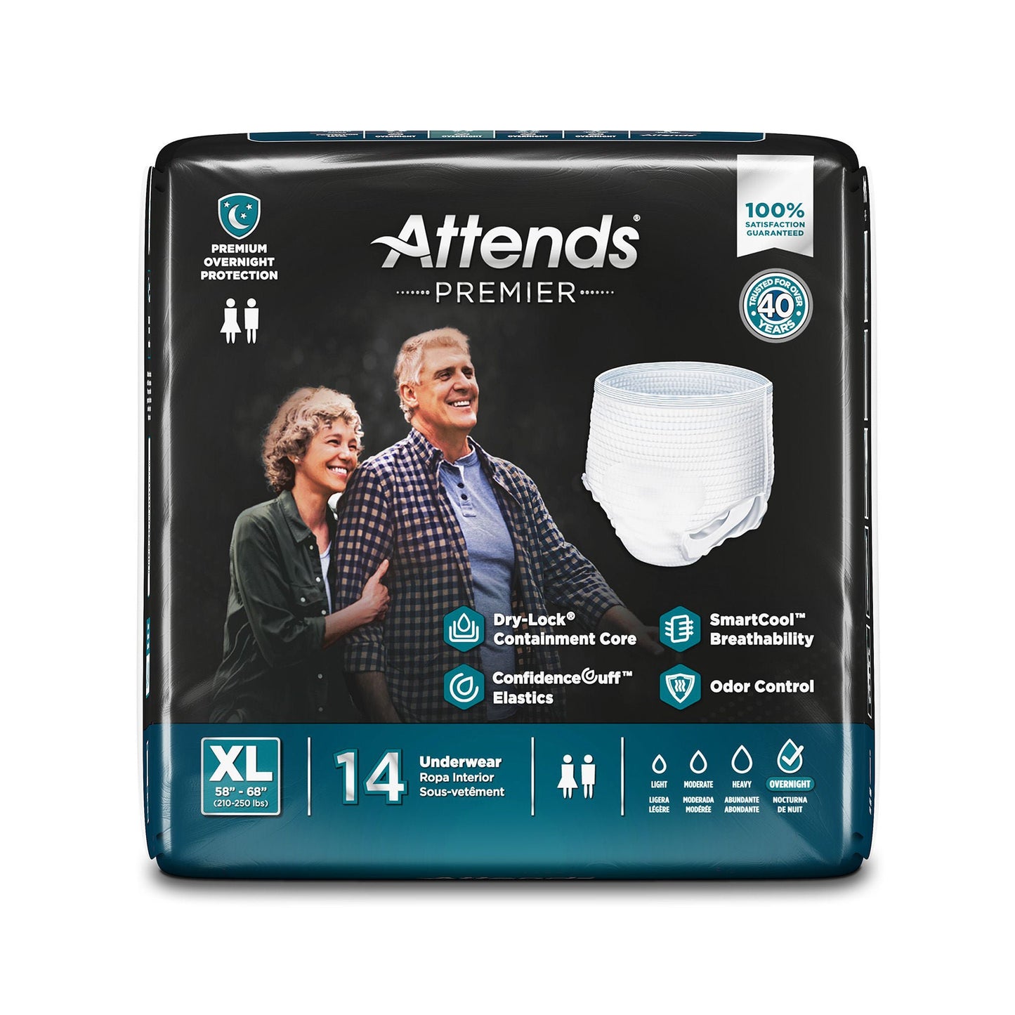 UNDERWEAR, PREMIER ATTENDS XLG(14/BG 4BG/CS)