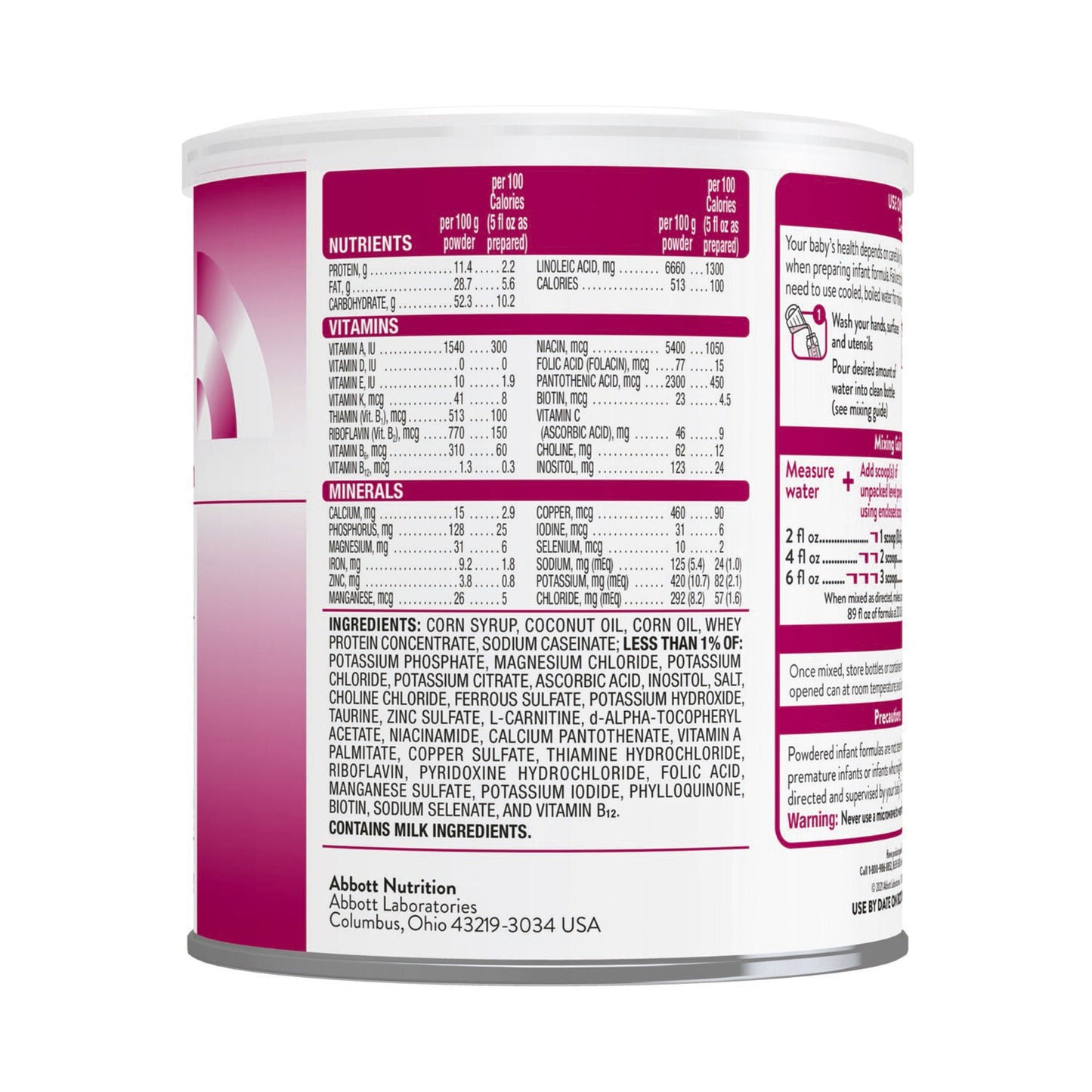 CALCILO XD, PDR LOW CALC 12.4OZ CAN (6/CS)