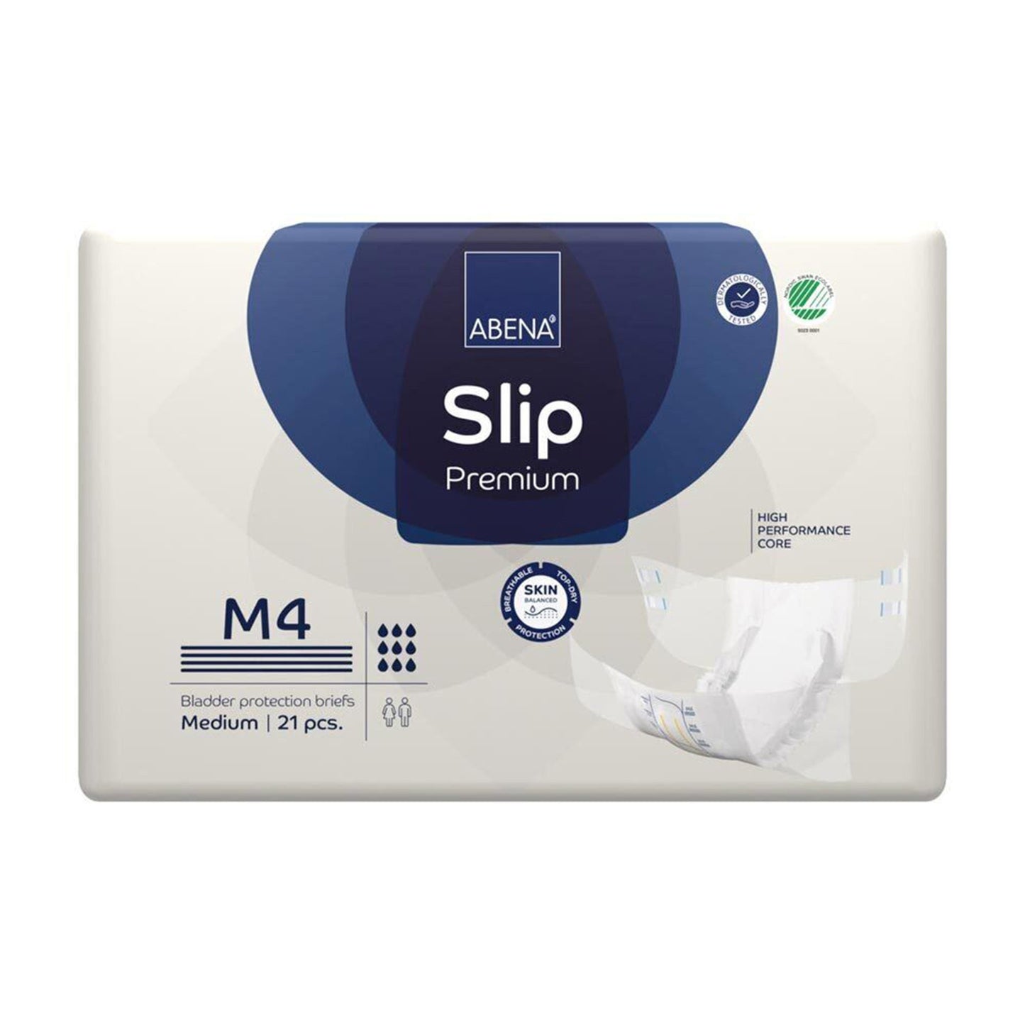 BRIEF, INCONT ABENA SLIP PREM ADLT M4 MED (21/PK 4PK/CS)