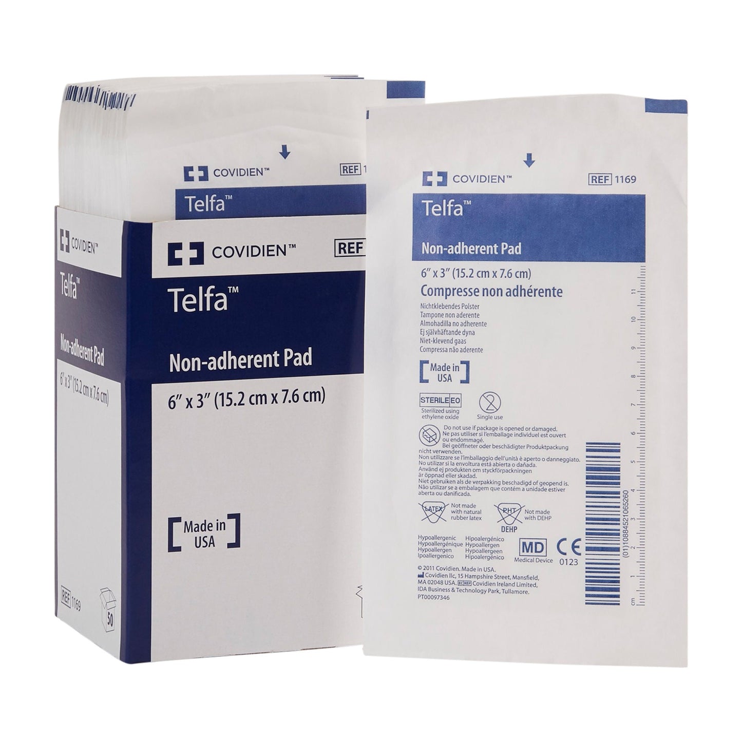 DRESSING, TELFA STR 6"X3" 6'S (50/CT) KENDAL