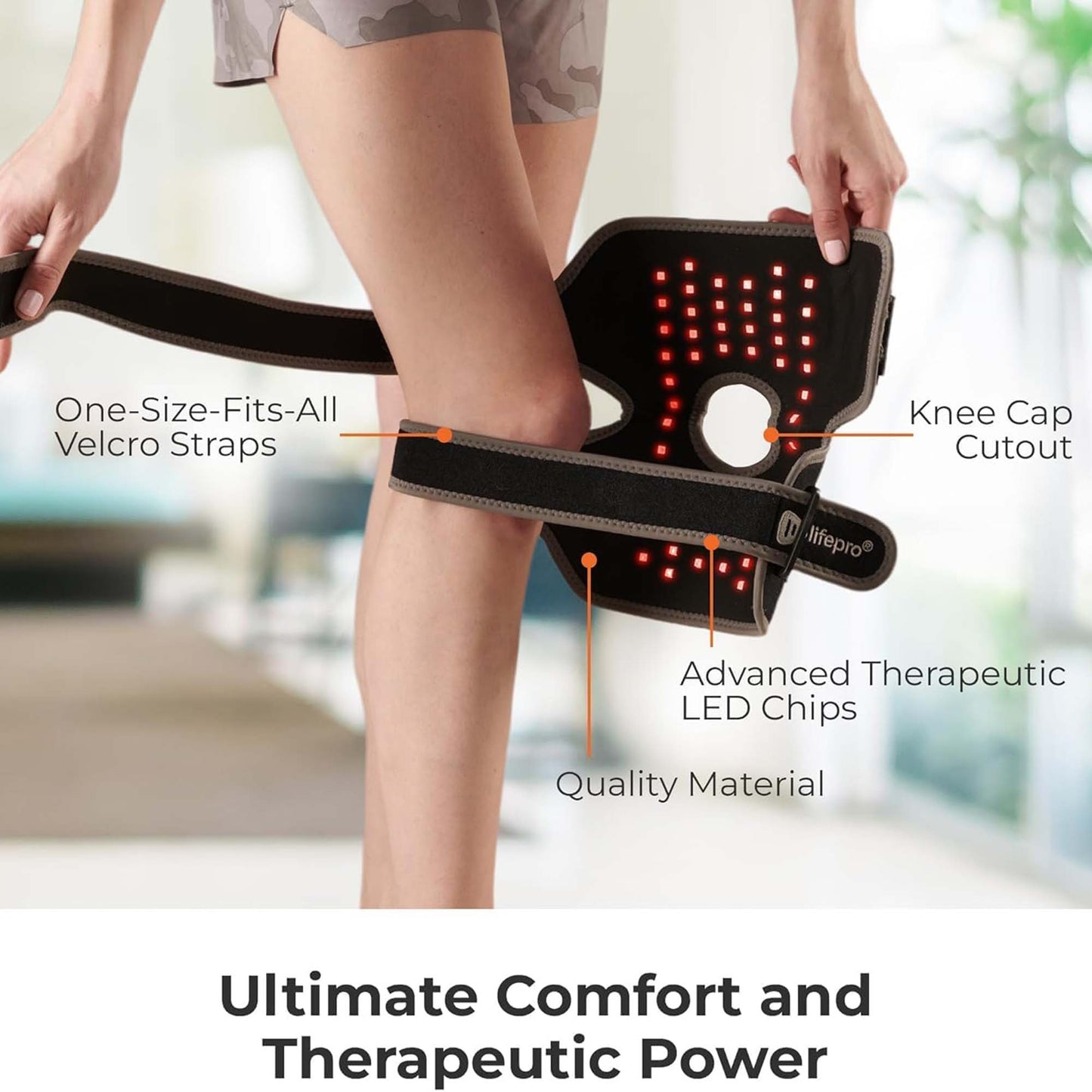 THERAPY, LIGHT BIORECOVER KNEEBRACE GRY