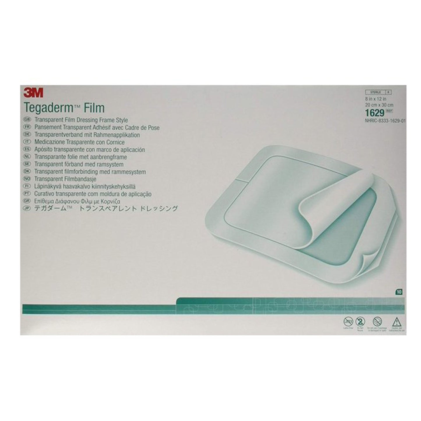 DRESSING, TRANSP TEG 8"X12" (10/BX) 3M