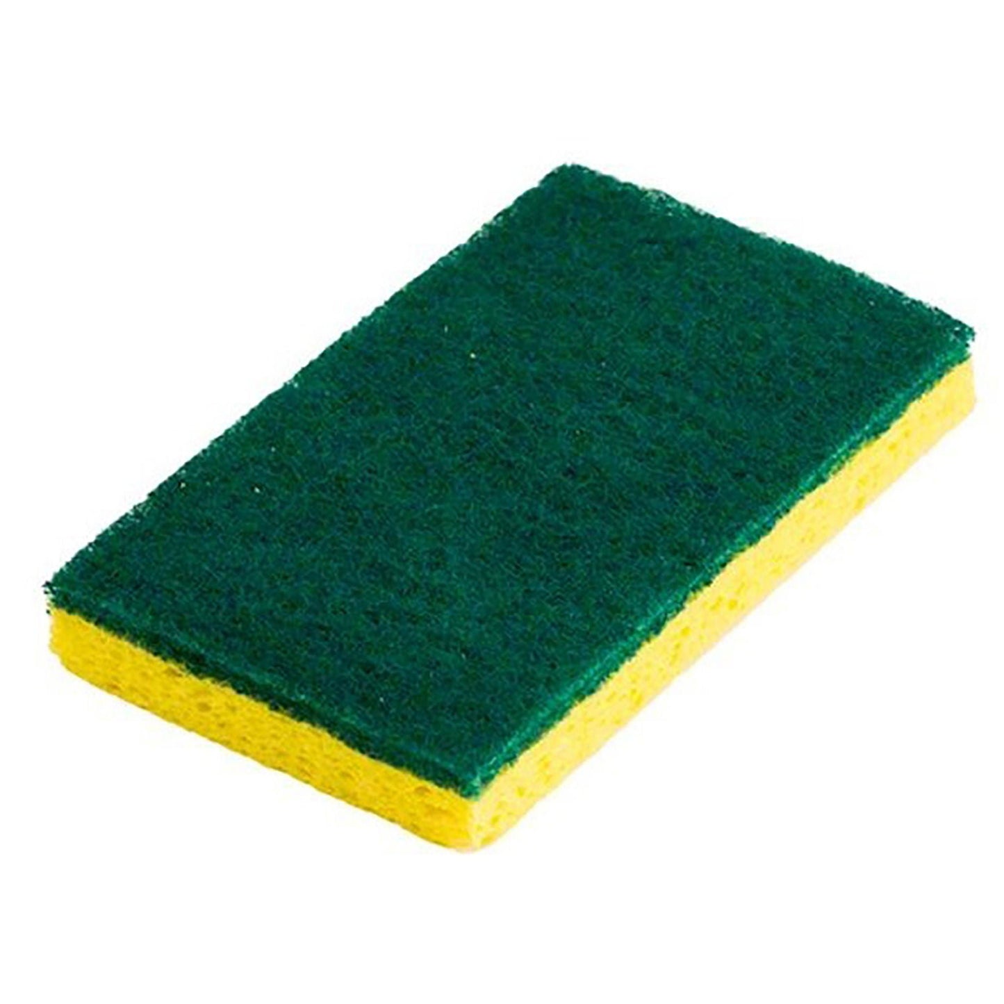 SPONGE, SCRUBBING CELLULOSE MED DUTY IND WRP GRN/YLW (20/CS)