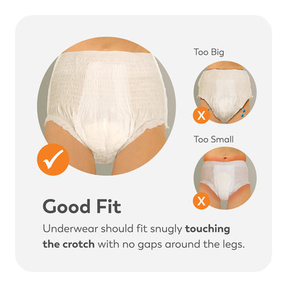 UNDERWEAR, PREM TRANQ DISP 2XLG (12/BG 4BG/CS)