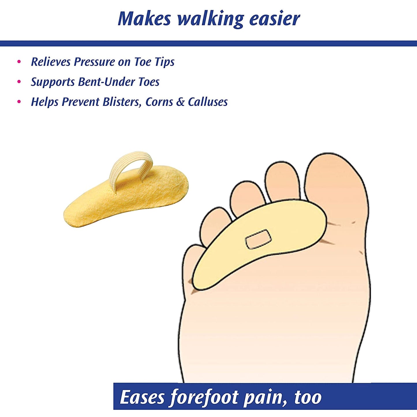 TOE CREST, ECON RT LG (3/PK)