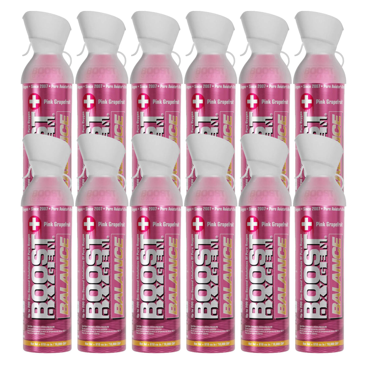 CANISTER, OXY PORT LG PINK GRAPEFRUIT 10L 2PK (12/CS)