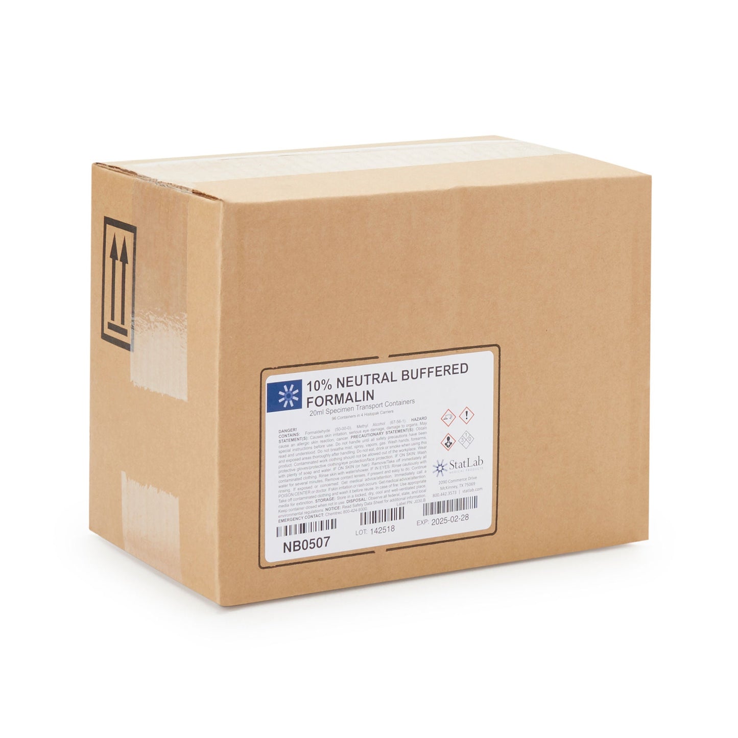 FORMALIN, NEUTRAL BUFFERED PREFILL 20ML (96/CS)