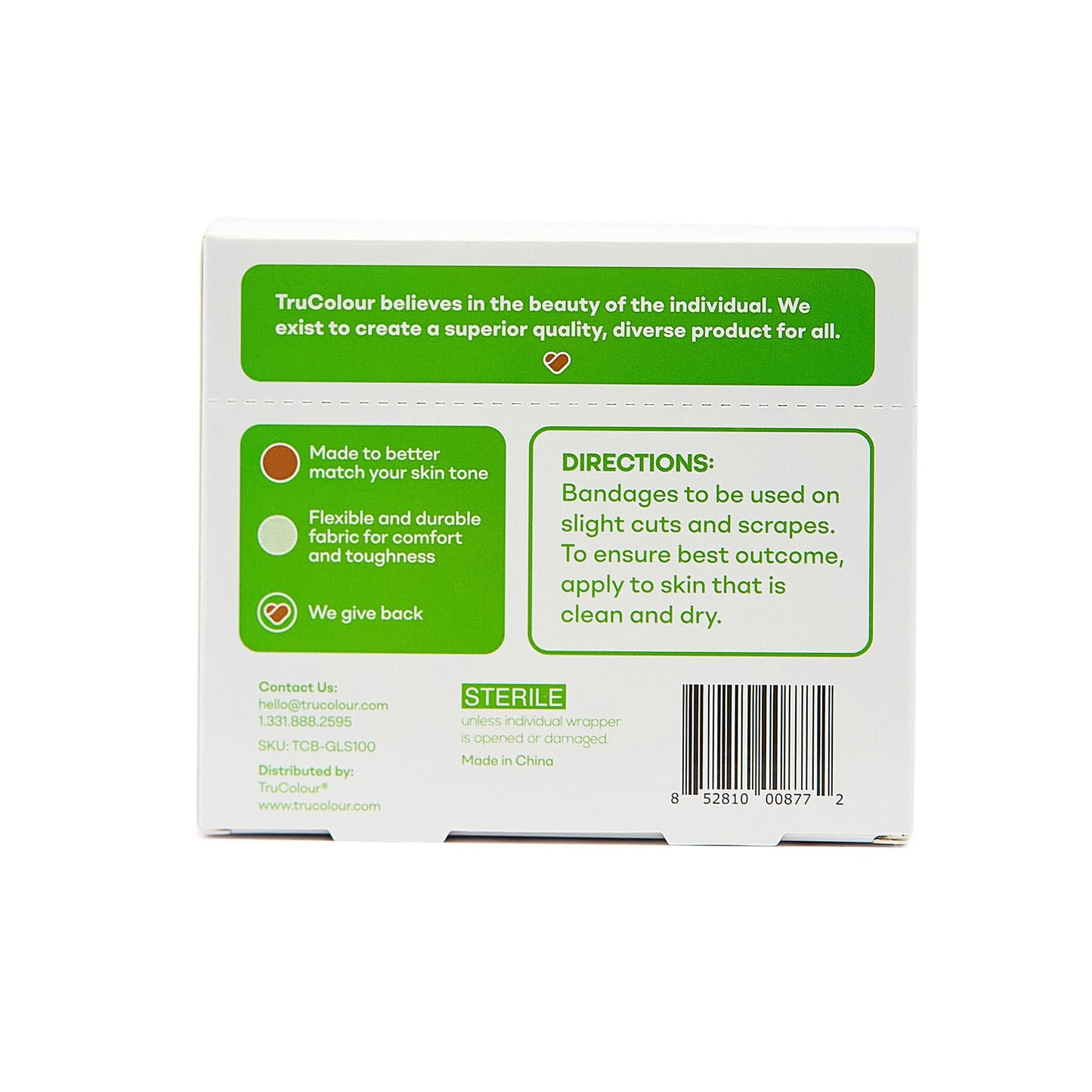 BANDAGE, STD ADH LF OLIVE SKINTONE GRN BX 1X3" (100/BX 12BX/