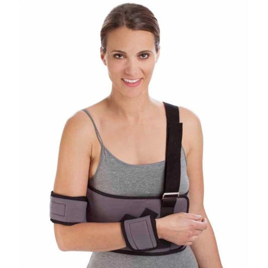 SHOULDER IMMOBILIZER, DLX RT/LT W/STRAP&CUFF UNIV