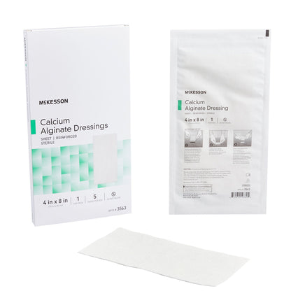 DRESSING, CALCIUM ALGINATE SHEET 4"X8" (5/BX 10BX/CS)