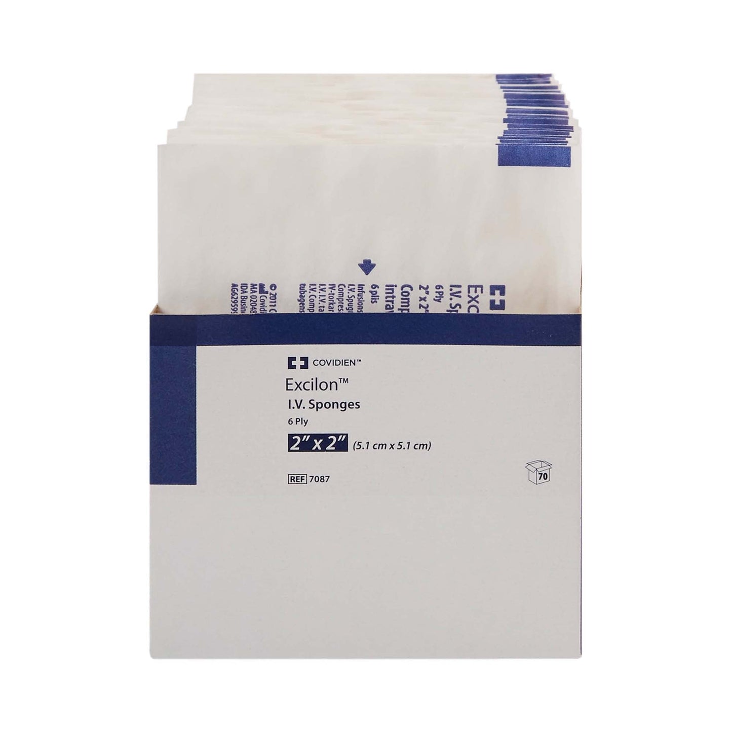 SPONGE, IV EXCILON 2"X2" 6PLY (35PK/CT 20CT/CS) KENDAL