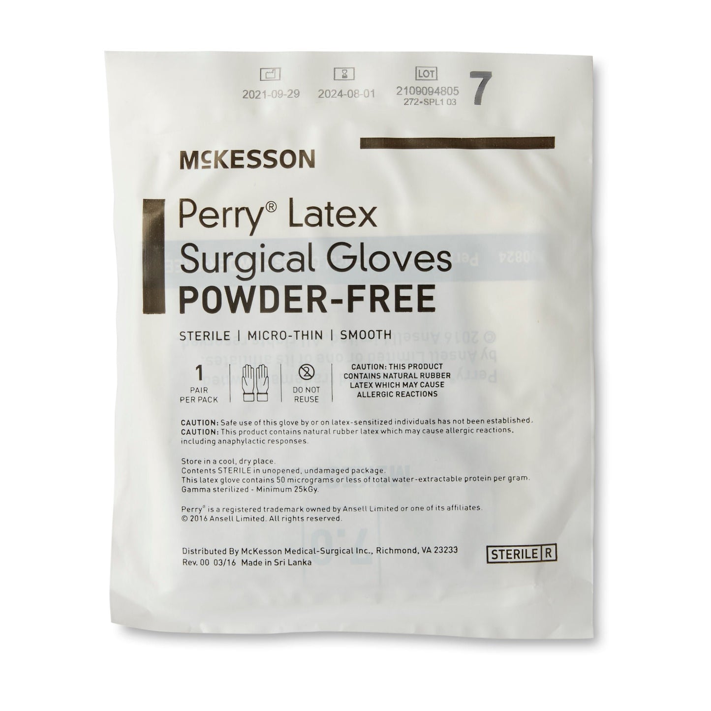 GLOVE, SURG LTX 7.0 STR2 SMTH MICROTHIN (50PR/BX 4BX/CS)