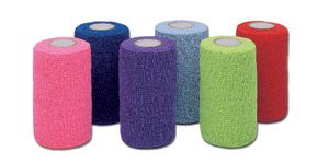 BANDAGE, CO-FLEX MED COLOR PK 1.5"X5YDS (48RL/CS)