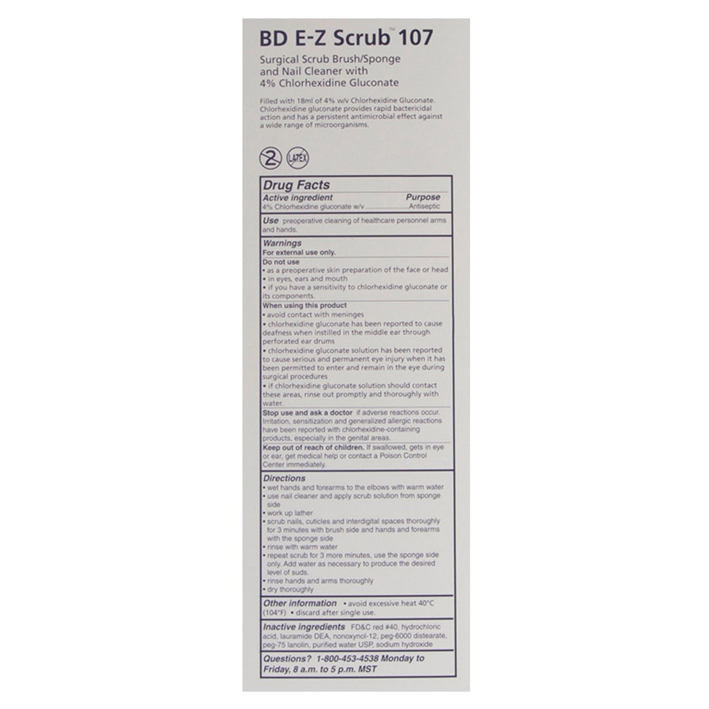 SCRUBBRUSH/SPONGE, 4%CHG (30/BX) BD