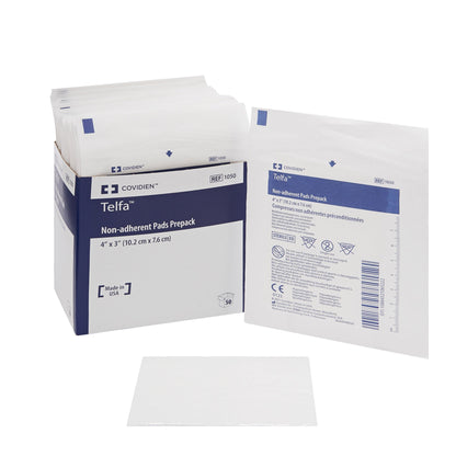 DRESSING, TELFA STR N/ADH 4"X3" 1'S (50/CT)
