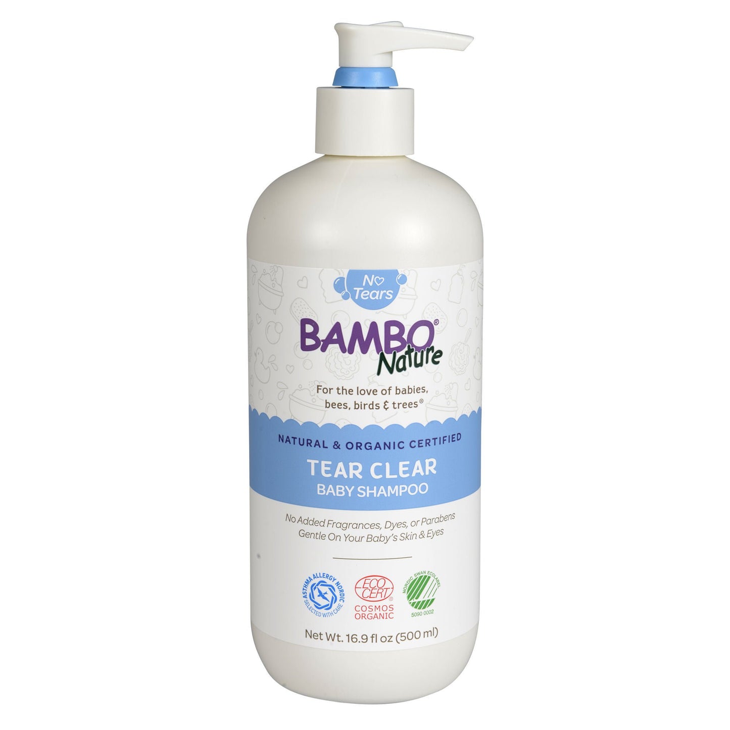 SHAMPOO, BABY BAMBOO NATURE TEAR CLR 16.9FL OZ (6/CS)