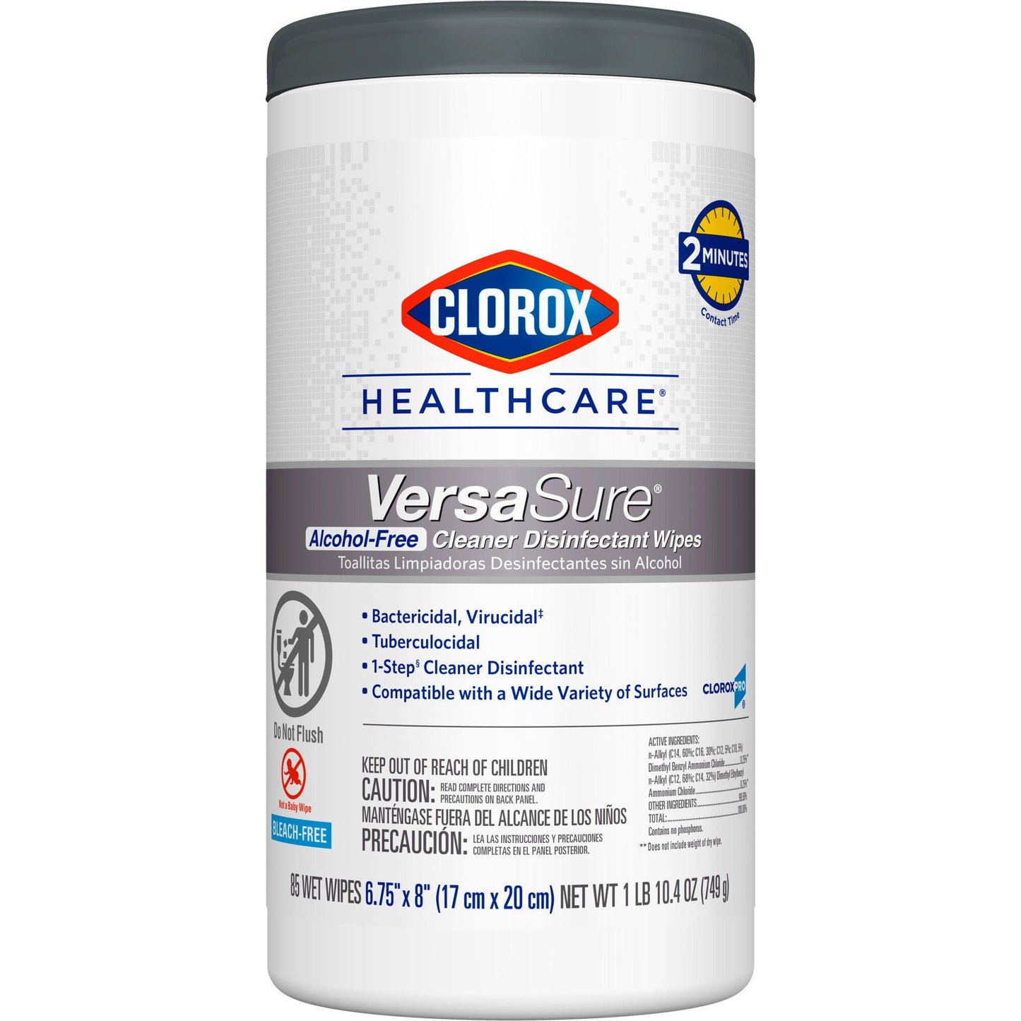 WIPE, DISINFECTANT VERSASURE ALCOHOL FREE (85/CT 6CT/CS)